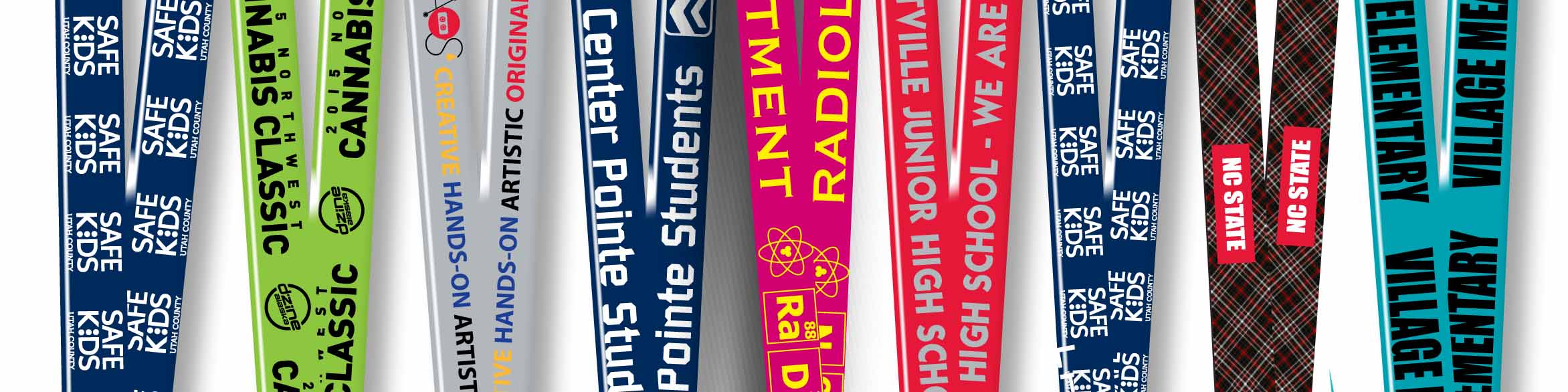 Homepage Lanyards Collage from Lanyardsonsale.com